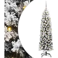 vidaXL Sapin de Noël artificiel Vert 150 cm PVC et acier et plastique
