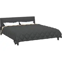 vidaXL Couette d'hiver anthracite et taupe 200 x 220 cm en microfibre