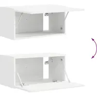 vidaXL Ensemble de meubles TV mural 5 pcs Blanc Bois composite