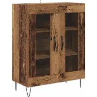 vidaXL Meuble haut, 2 pièces, bois d'œuvre, 69,5 x 34 x 180 cm