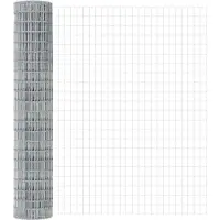 vidaXL Clôture en fil de fer soudé avec socle en béton 10 x 1,6 m (L x H)