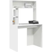 vidaXL Bureau , blanc, 91 x 50 x 149 cm, fabriqué en panneaux de particules