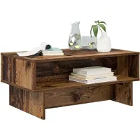 vidaXL Table basse en vieux bois 80 x 46 x 35 cm Bois composite
