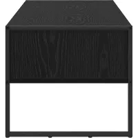 vidaXL Table basse noire imitation chêne 100 x 46 x 40 cm Bois composite