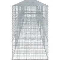 vidaXL Gabion avec couvercle 1000x100x150 cm Fer galvanisé