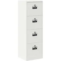 vidaXL Cabinet de Dossier Rose 44 x 50 x 106.5 cm Acier Laminé à Froid