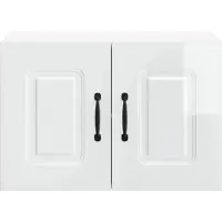 vidaXL Façade de lave-vaisselle Kalmar, blanc brillant, 60 x 31 x 40 cm