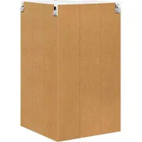 vidaXL Armoire d'angle murale LUCCA, noire, 57 x 57 x 100 cm, aggloméré