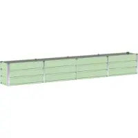 vidaXL Jardinière Vert 320 X 40 X 45 Cm Acier