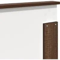 vidaXL Tête de lit aspect chêne brun 100 cm Matériau dérivé du bois