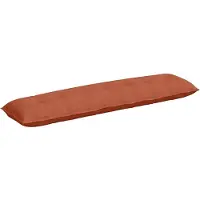 vidaXL Coussin lombaire , rouge orangé, 200 x 50 cm, tissu cordé