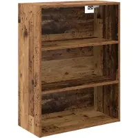 vidaXL Highboard vieux bois 69,5 x 32,5 x 180 cm Bois composite