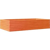 vidaXL Jardinière cire marron 110x60x23 cm bois de pin massif