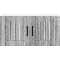 vidaXL Armoire murale LUCCA, gris Sonoma, 80 x 31 x 40 cm, aggloméré