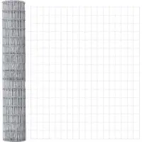 vidaXL Clôture Euro Argent 1.6 x 10 m