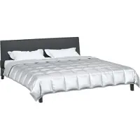 vidaXL Couverture d'été Argent 220 x 240 cm Satin et microfibre