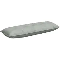 vidaXL Coussin dorsal gris clair 140 x 50 cm Tissu velours côtelé