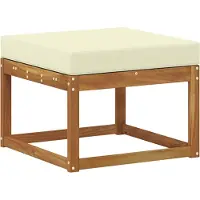 vidaXL Pouf d'Extérieur Bois d'Acacia Massif Naturel