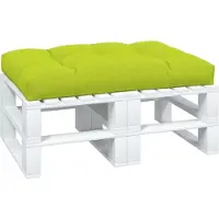 vidaXL Coussin de palette vert vif 120x80x12 cm tissu