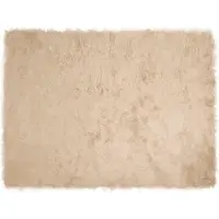 vidaXL Tapis en Peau de Mouton Synthétique Beige 240 x 340 cm
