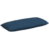 vidaXL Coussin de Dos Bleu 120 x 19 x 50 cm tissu