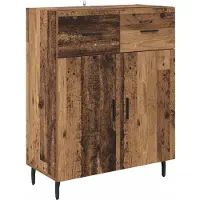 vidaXL Meuble haut, 2 pièces, bois d'œuvre, 69,5 x 34 x 180 cm, matériau de bois