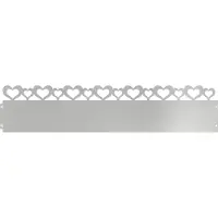 vidaXL Bordures de jardin, 20 pièces, 103 x 0,05 x 22 cm, acier galvanisé, argenté