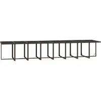 vidaXL Ensemble de jardin 17 pièces avec coussins Marron Poly rotin