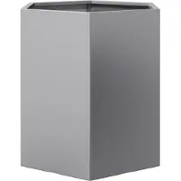 vidaXL Jardinière vert olive hexagone 138x120x45 cm acier
