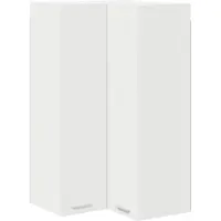 vidaXL Armoire suspendue avec rangement Blanc 57 x 57 x 100 cm Bois composite