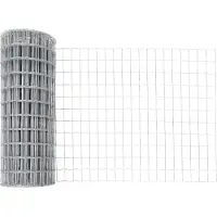 vidaXL Clôture avec poteaux Argent 0,6 x 10 m Acier