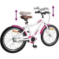 vidaXL Vélo enfant 20 pouces pour 6-11 ans Rose