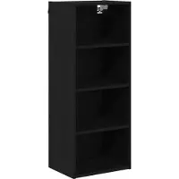 vidaXL Armoire suspendue noir aspect chêne 40 x 29,5 x 100 cm