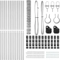 vidaXL Ground Fix Clôture en fil de fer soudé 25 x 1,2 m (L x H)