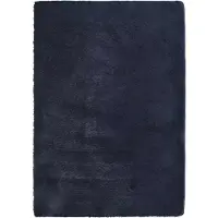 vidaXL Tapis shaggy à poils longs NAVARRA bleu marine 240x340 cm