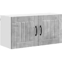vidaXL Armoire murale LUCCA, gris béton, 80 x 31 x 40 cm, aggloméré