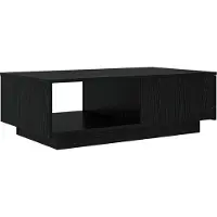 vidaXL Table basse noire imitation chêne 95 x 55 x 31 cm Bois composite