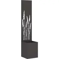 vidaXL Écran de confidentialité de jardin Fretwork Noir 32 x 140 cm