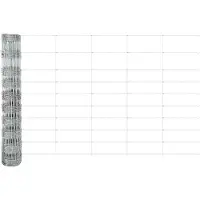 vidaXL Clôture en fil d'acier galvanisé, soudée, 25 x 1 mètre