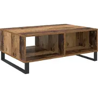 vidaXL Table basse en vieux bois 90 x 60 x 35 cm Bois composite