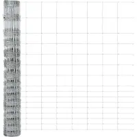 vidaXL Clôture en fil barbelé avec piquets, 25 x 1,2 m, acier galvanisé, argenté