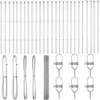 vidaXL Clôture extérieure en fil soudé à fixation au sol, 50 x 1,2 m, filet argenté