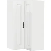 vidaXL Façade de lave-vaisselle Kalmar, blanc brillant, 57 x 57 x 100 cm