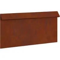 vidaXL Clôture anti-limaces Rouillé 50 x 3,5 x 25 cm Acier résistant aux intempéries
