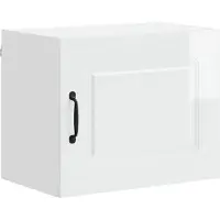 vidaXL Façade de lave-vaisselle Kalmar, blanc brillant, 50 x 31 x 40 cm