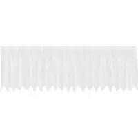 vidaXL Rideau en Dentelle Floral Blanc 120 x 500 cm Polyester