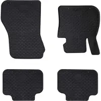 vidaXL Tapis De Voiture 4 Pcs Noir Tpe