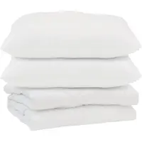 vidaXL Couette avec oreiller 3 pcs blanc microfibre