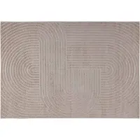 vidaXL Tapis de salon PALMERAS Beige 340 x 240 cm Polyester