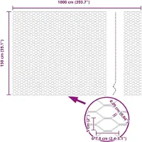 vidaXL : Clôture en panneaux soudés, 1,5 x 10 mètres, PVC, gris